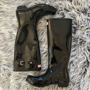 Authentic Hunter Tall Gloss Rain Boots